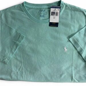 Polo by Ralph Lauren Men’s Dip-Dye Mint Green Short Sleeve Crew Tee Small